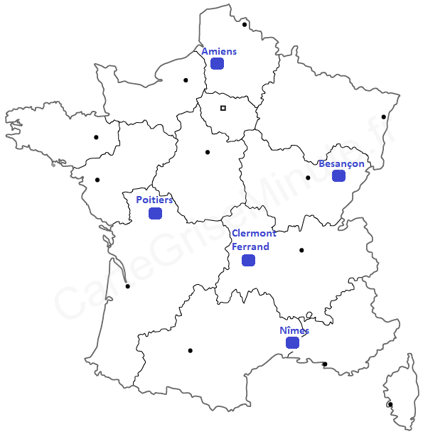 Carte des CERT en France