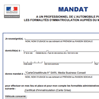 Procuration ORIGINALE par Mandat