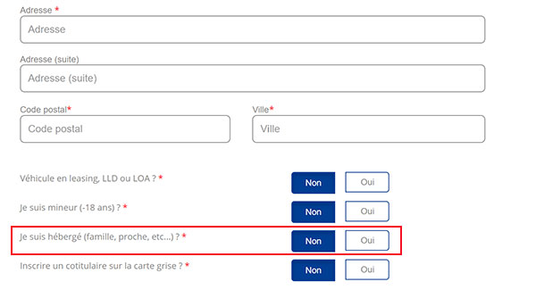 Démarches pour faire une carte grise en étant hébergé